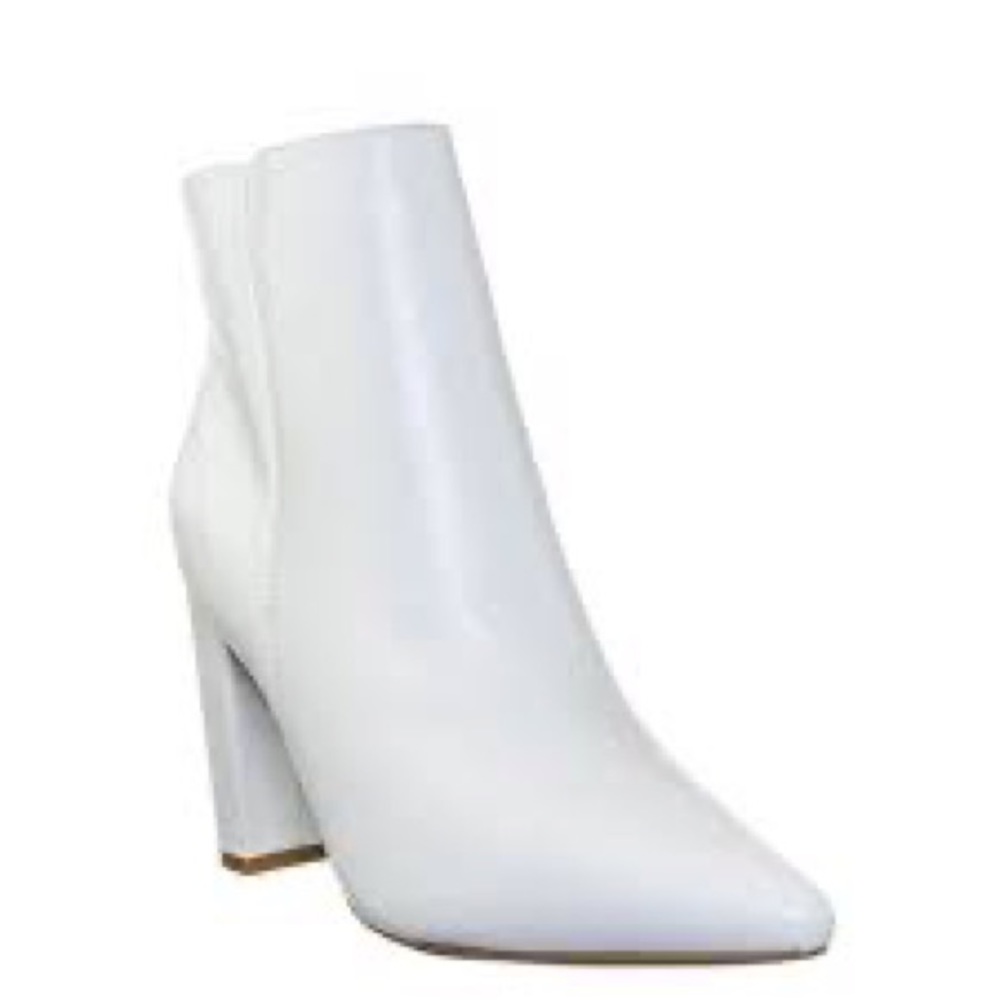 ‘Rouge’ Side Zip Faux Leather Bootie